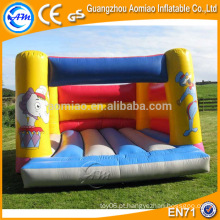 Jogo engraçado ao ar livre 0.55mm PVC salto castelo / bouncer inflável jogos infláveis ​​para adultos